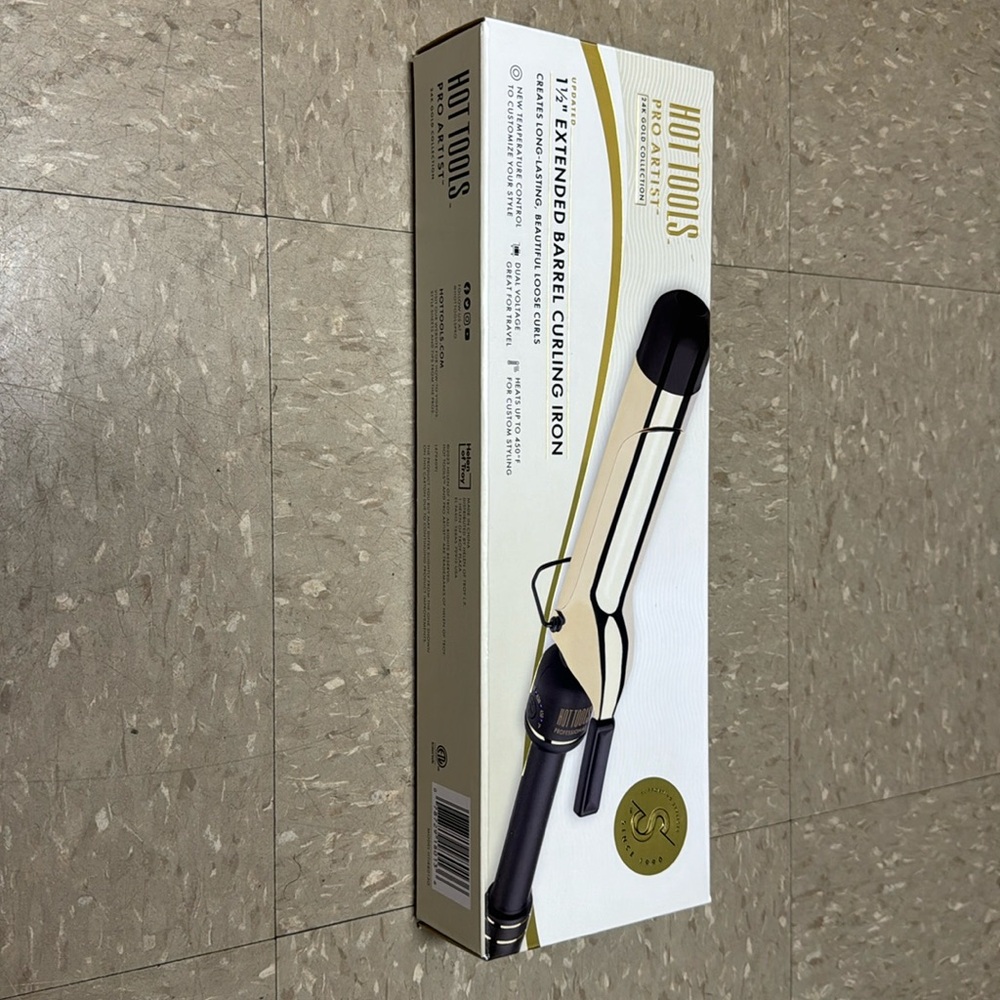 Hot Tools 1 1/2” Extended Barrel Curling Iron